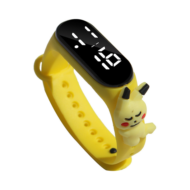 Foreign trade Douyin B3 waterproof children's doll Cartoon for primary school boys and girls sports touch screen LED electronic wristband watch pic 27