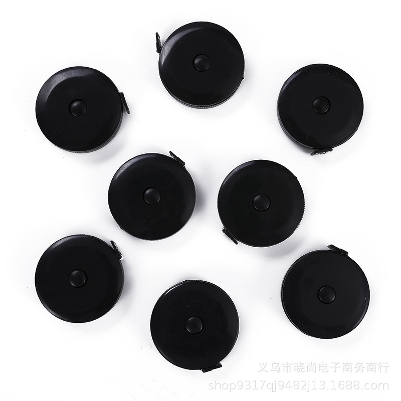 Black tape measure, clothing measuring tape, gift tape measure, mini tape measure, automatic telescopic plastic flexible tape measure, measuring small tools, stationery pic 10
