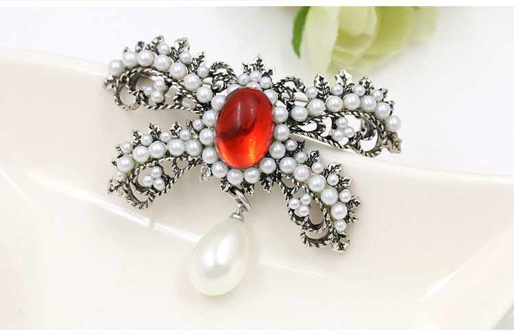 新款同款山茶花胸针字母防走光五角星胸花蜜别针配饰批发详情8