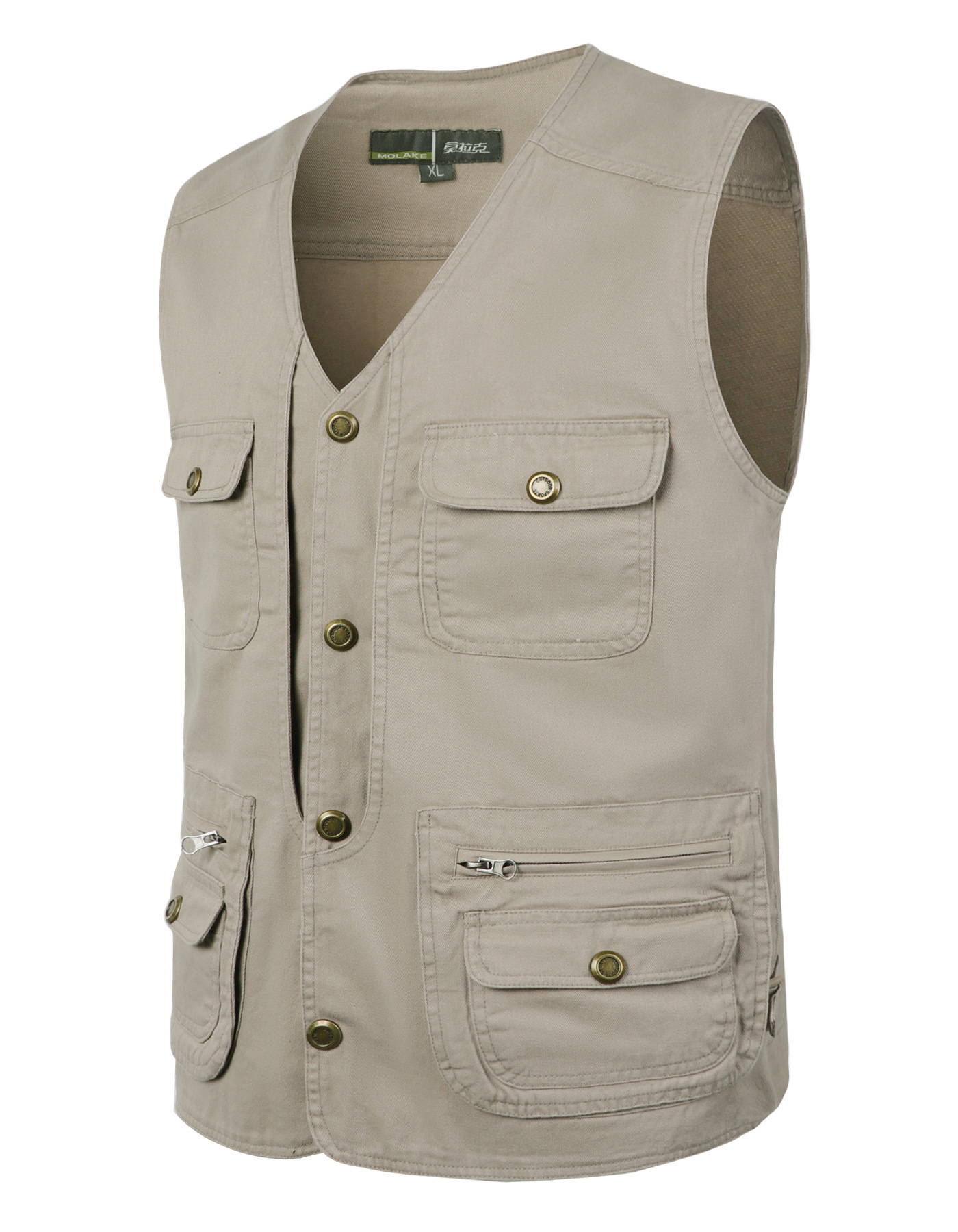 Wholesale of large-sized multi-functional photography, fishing, travel and leisure waistcoats for middle-aged and elderly men pic 9