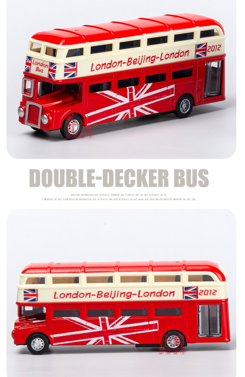 1:70 modelos de autobús de dos pisos de aleación juguetes para niños pants modelos retro coches autobuses niños juguetes modelos pic 8