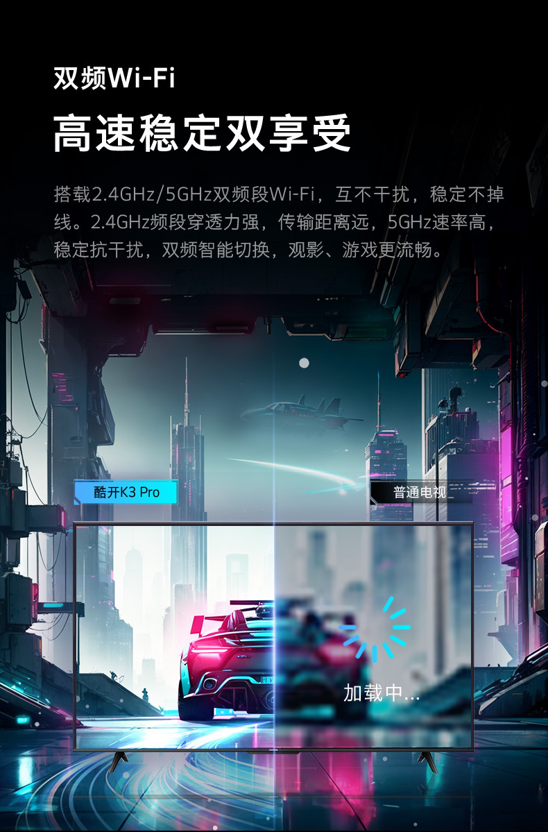 酷开55K3 Pro 55寸电视机液晶电视高刷4K智能家用超薄55P3DMax详情12