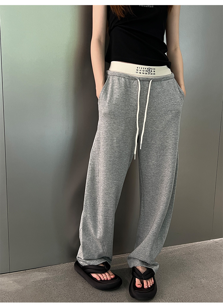 JVV SISTER十三行2024年夏季新款高腰拼接休闲直筒长裤女51938详情16