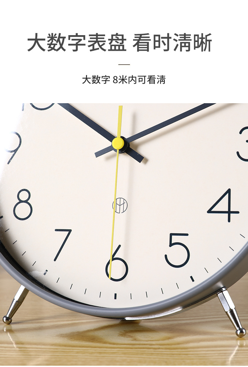 Hanlin Times Modern and simple pendulum clock, living room desktop table clock, home desktop fashionable clock, sitting clock, table clock for display pic 5