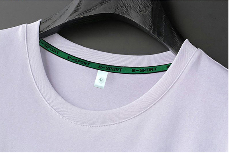 欧洲站长袖轻奢高档新款男士圆领短袖T恤男装薄款亮片印花半袖详情7