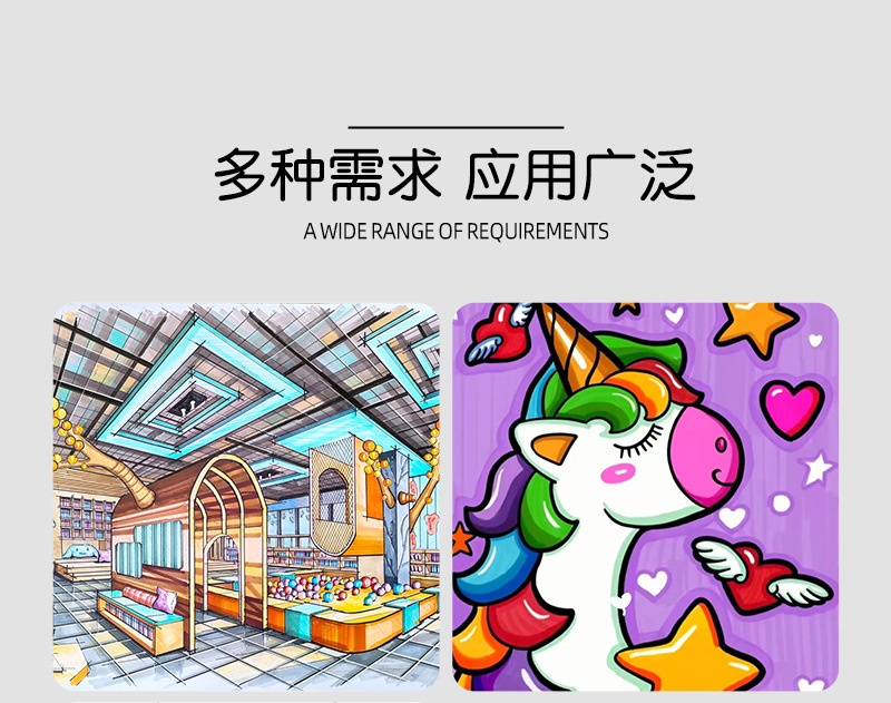 纸盒装易水洗马克笔批发不透色DIY涂鸦笔食品级可叠色双头马克笔详情15