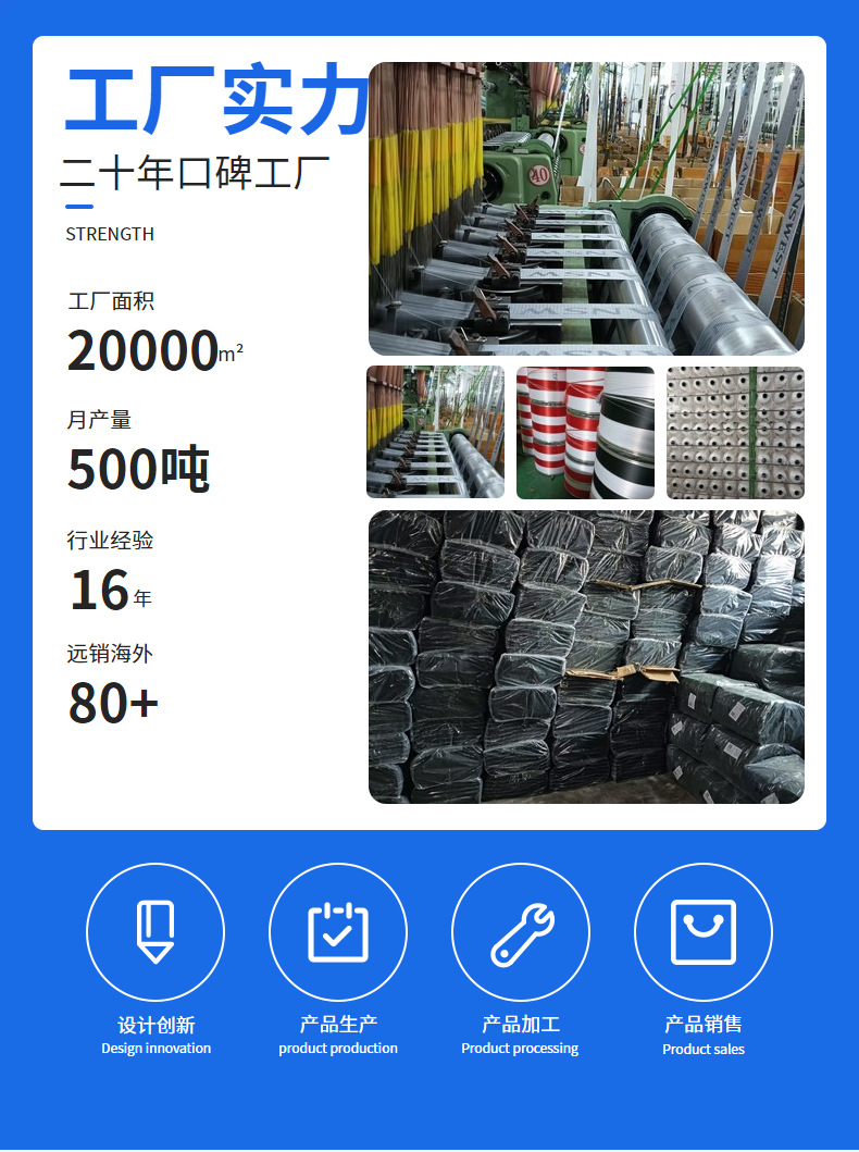 3.5特厚提花松紧带弹力绑带橡筋彩色松紧带橡筋松紧带辅料详情1