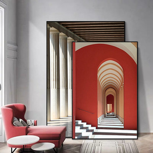 Simple and modern living room decorative paintings, fresh and clean sofa background wall combination paintings, healing scenery, dining room hanging wall paintings pic 7