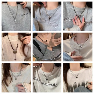 925银针珍珠锆石耳环女流苏ins轻奢小众气质高级感耳钉耳饰品批发详情8