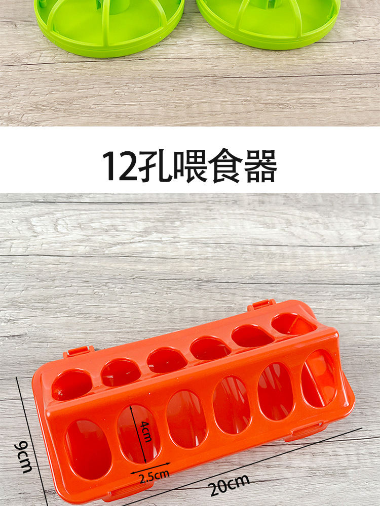 小鸡槽子小型自动饮水器鹌鹑饲料喂食器芦丁鸡食槽养鸡自动喂食器详情3
