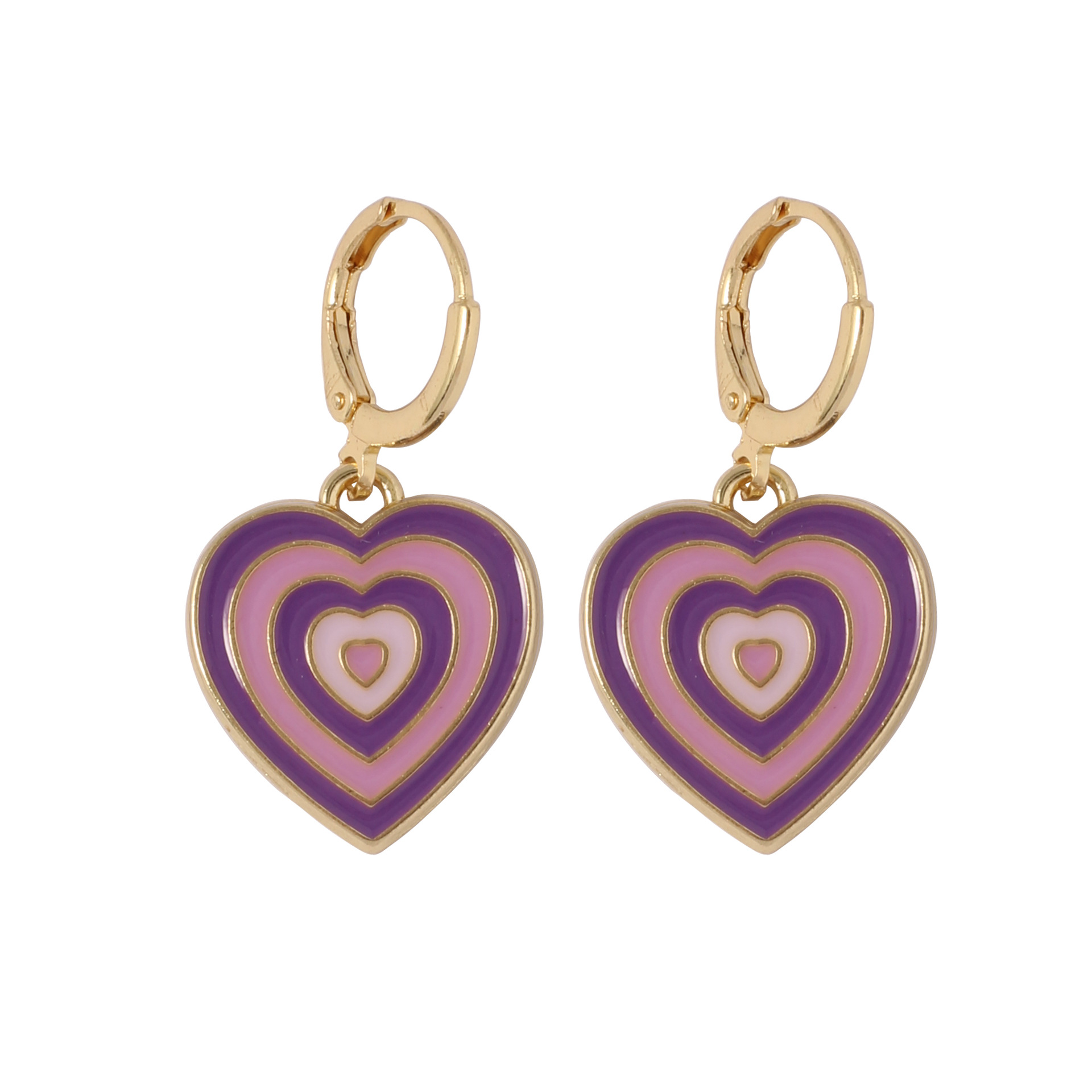 Sanhuai retro and simple heart-shaped earrings for women, new trendy and high-end stud earrings, unique and niche design, heart-shaped earrings pic 8