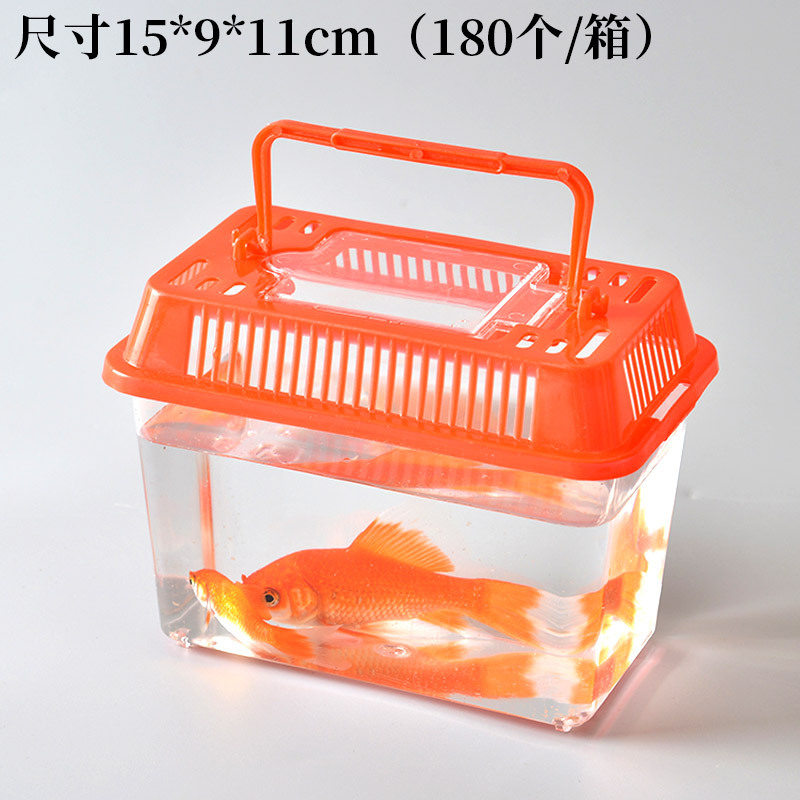 Wholesale of large, medium and small-sized portable plastic goldfish tanks, transparent turtle tanks, reptile pet breeding and transportation boxes from manufacturers pic 13