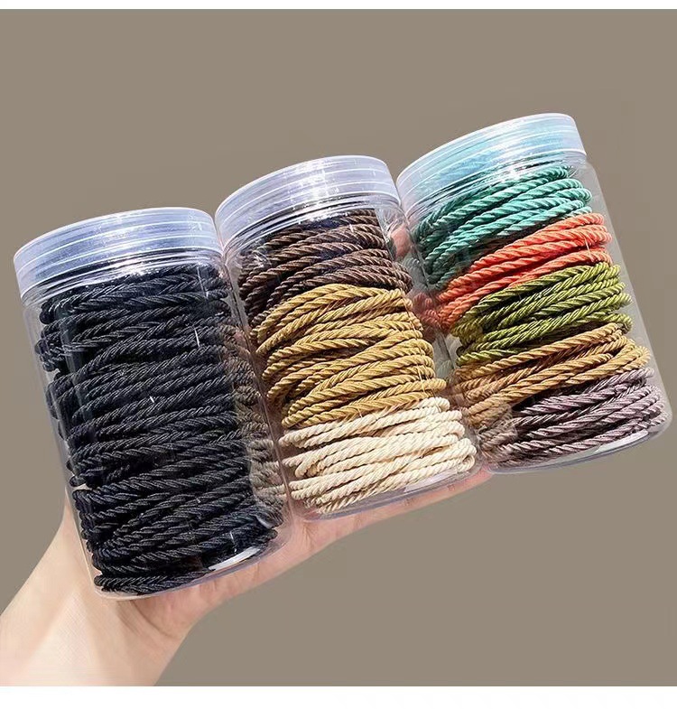 橡皮筋女扎头发圈高弹力耐用不勒头发绳2022新款夏季简约气质头绳详情5