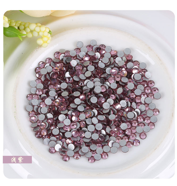 厂家直销平底水钻 水晶玻璃钻 美甲贴钻 diy手机壳材料 整包批发详情36