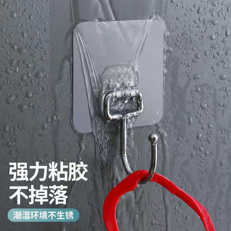 Wholesale of large-sized stainless steel hooks with adhesive hooks, vacuum forming packaging for supermarkets, street stalls, and foreign trade supply without drilling pic 10