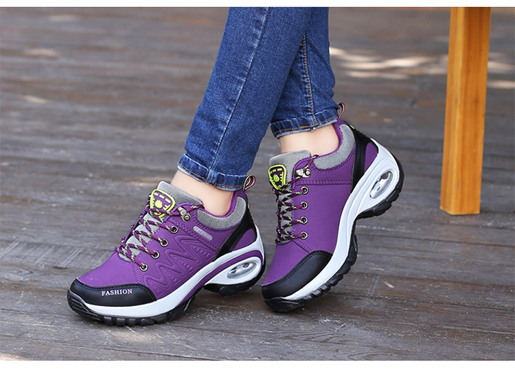 春秋季新款运动休闲鞋女士厚底增高减震气垫户外鞋中年妈妈旅游鞋详情16