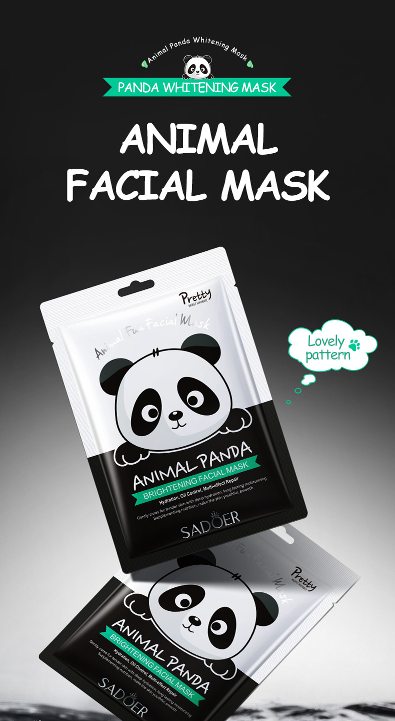 All English SADOER animal puppy pattern moisturizing Facial mask for cross-border export wholesale, exclusively for export pic 29