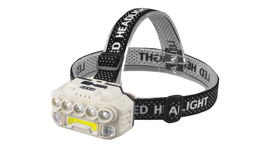 跨境户外LED强光感应头灯 USB充电家用工作灯 头戴钓鱼灯感应头灯详情18