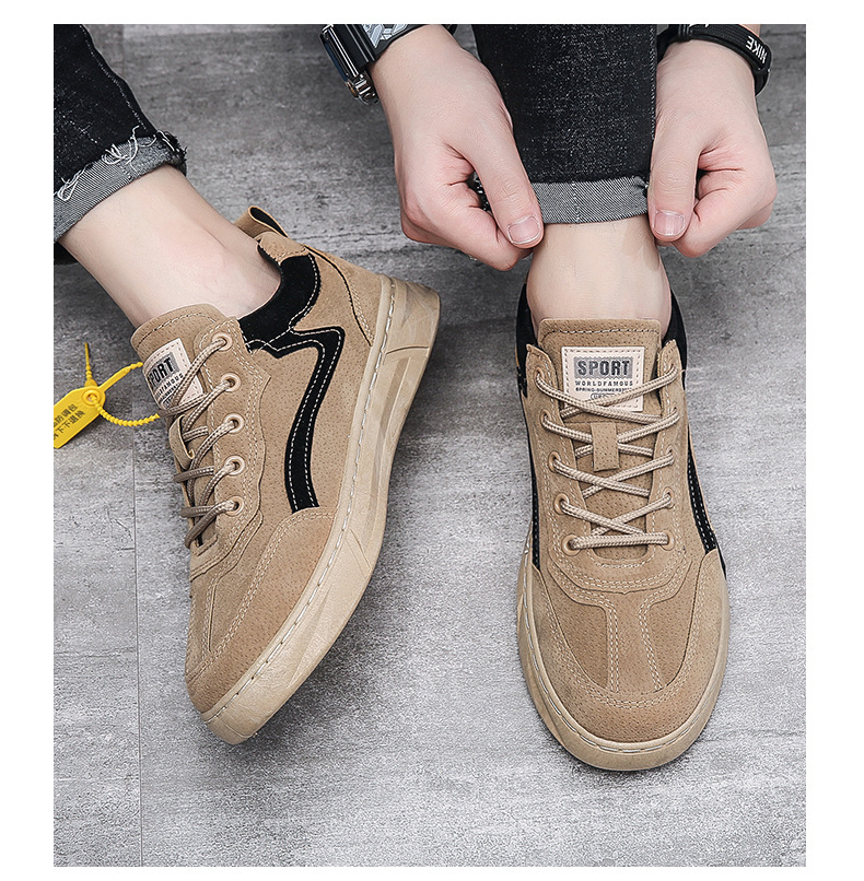 新款工装鞋男2022新款秋冬时尚休闲运动男士板鞋百搭劳保鞋YF902详情19