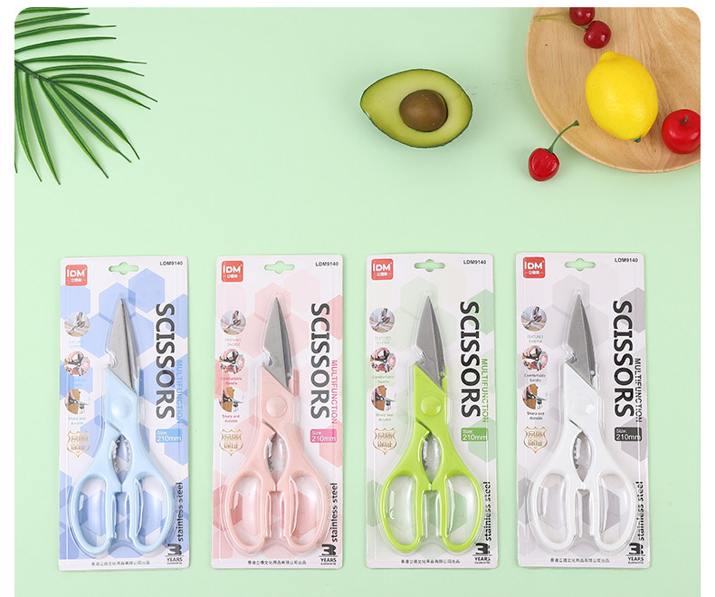 Stainless steel modern and simple kitchen scissors, ins multi-functional fresh and clean scissors, powerful fish bone and chicken bone scissors for home use pic 15