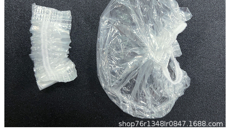 俊达一次性耳套防水护耳淋浴美容院染发专用PE耳套加厚松紧口厂家详情11