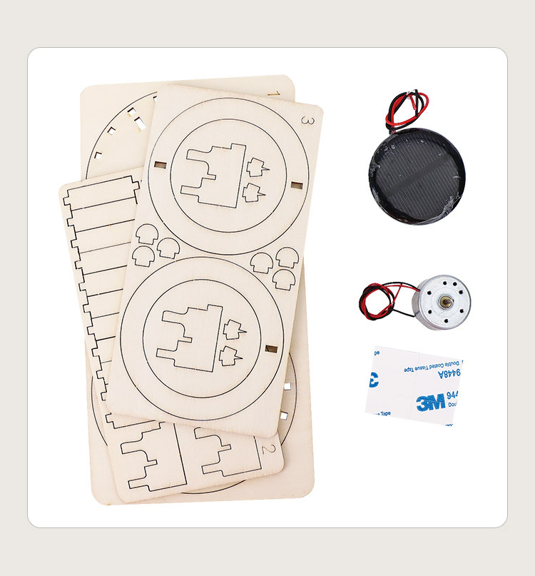 太阳能双环 diy科技小制作研学创客实验材料包小学生趣味发明玩具详情4