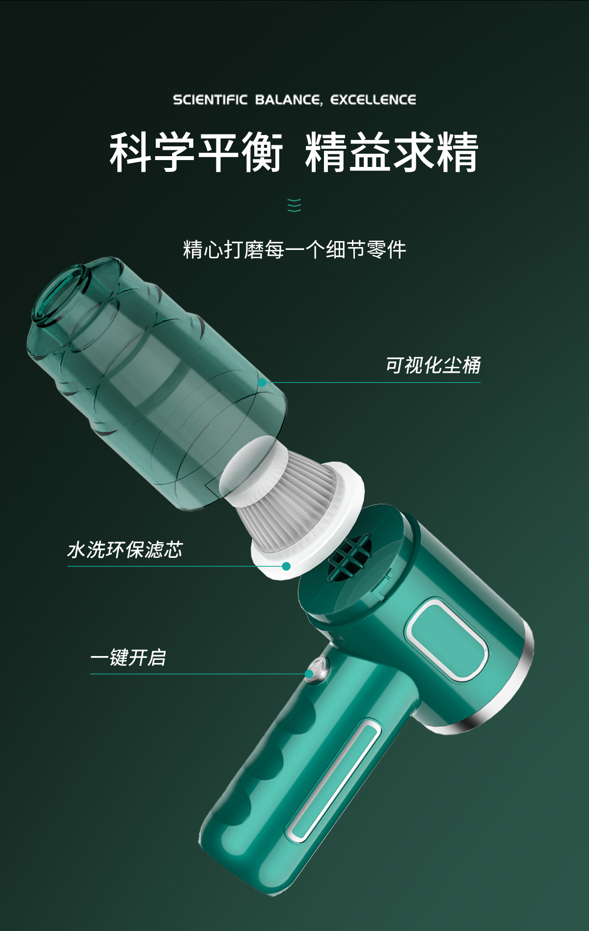 厂家直供车载吸尘器无线便携大吸力家用手持除尘器小型迷你吹尘器详情13