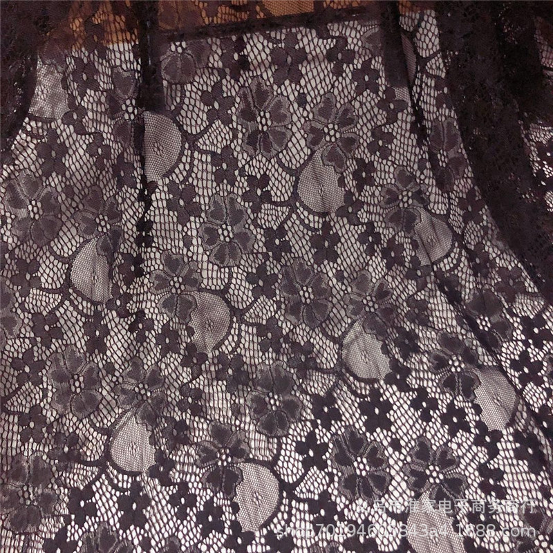 Factory direct sales of brocade lace fabric, elastic leaf flower fabric, lace clothing and dresses, soft and comfortable pic 4