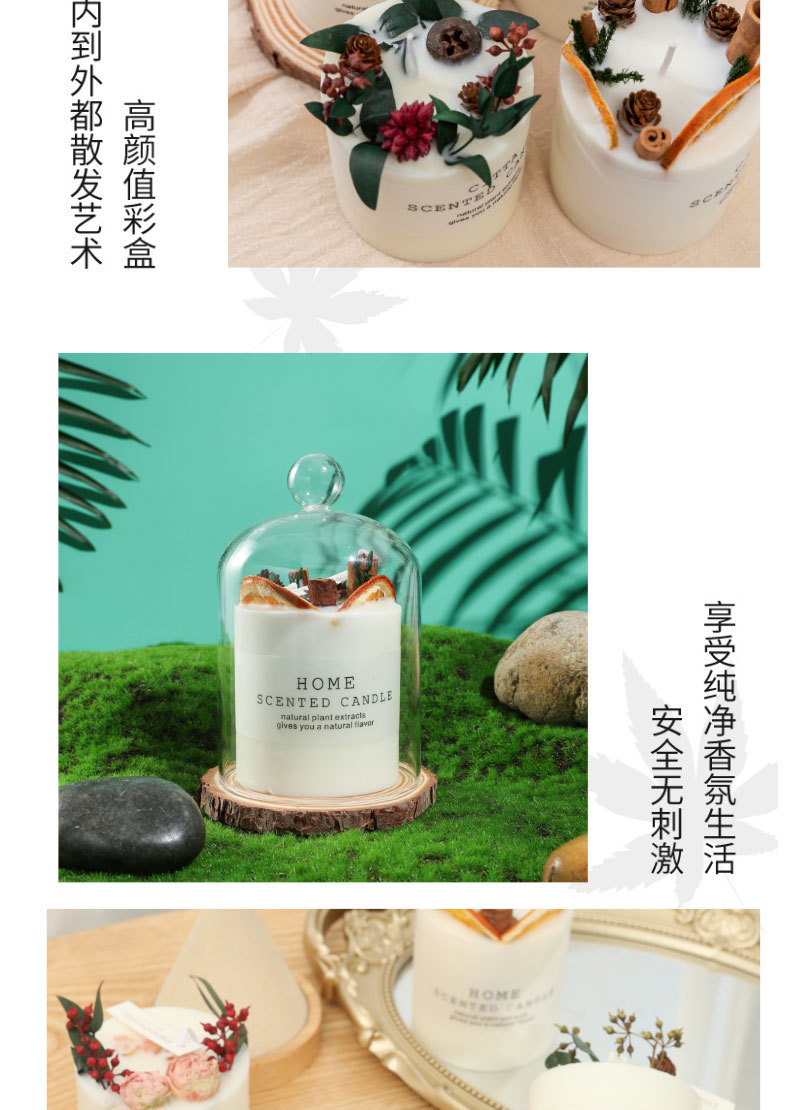 Soy wax handmade candle sets, aromatherapy home wholesale, preserved flower decoration box gifts, Christmas, birthday and wedding gift choices pic 25