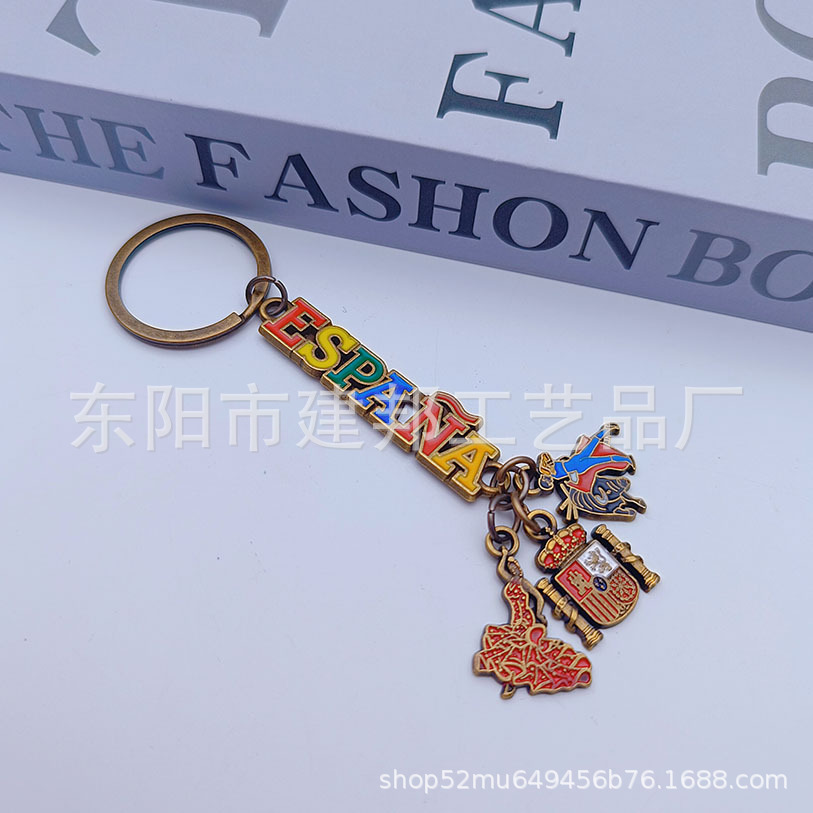 迪拜迪拜塔帆船酒店创意设计复古做旧风旅游纪念品锌合金冰箱贴详情18