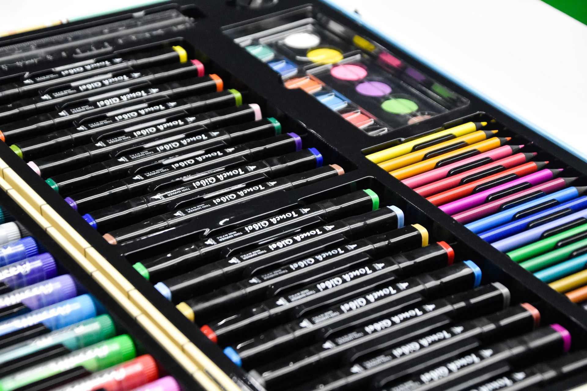 61儿童节礼物比鲁斯联名156PCS小学生水彩画笔精美礼盒套装详情6