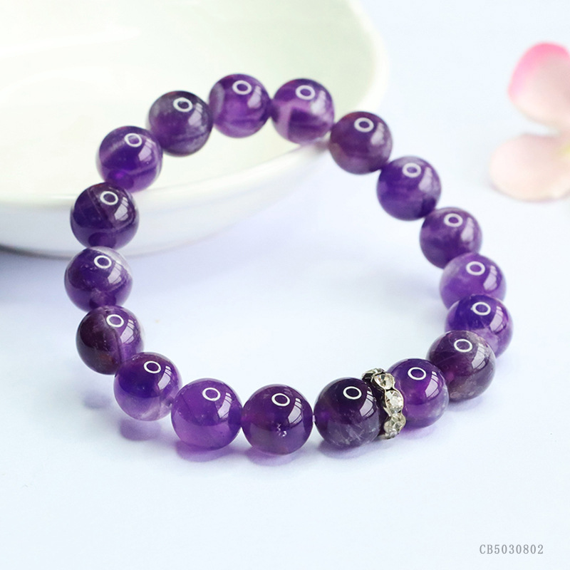 Juanyu Natural Amethyst Bracelet Lavender Dreamy Crystal Bracelet Unboxing Blind Box Live Streaming Factory CB5030551 pic 16