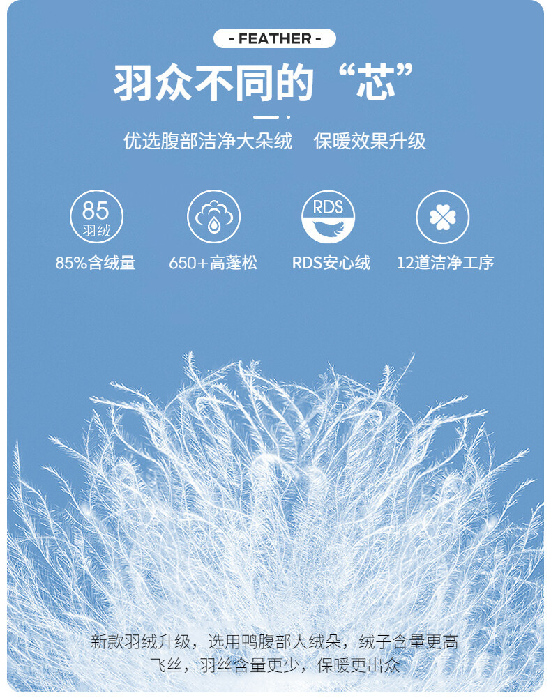 保暖羽绒服男短款冬季可拆卸帽鸭绒外套2022年新款时尚连帽面包服详情8