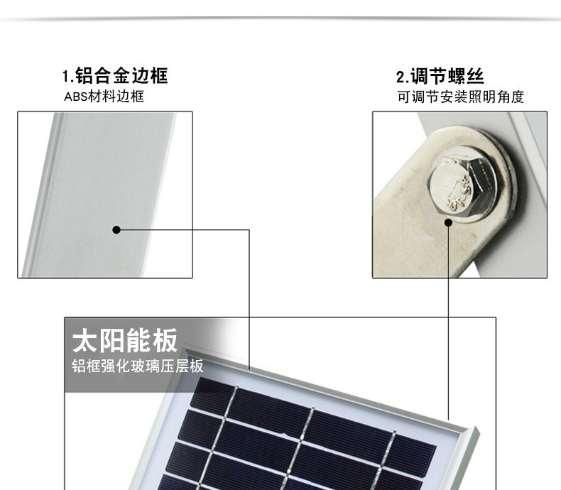Solar lamp indoor lighting, solar power generation system with radio, mobile phone charging, emergency light pic 7