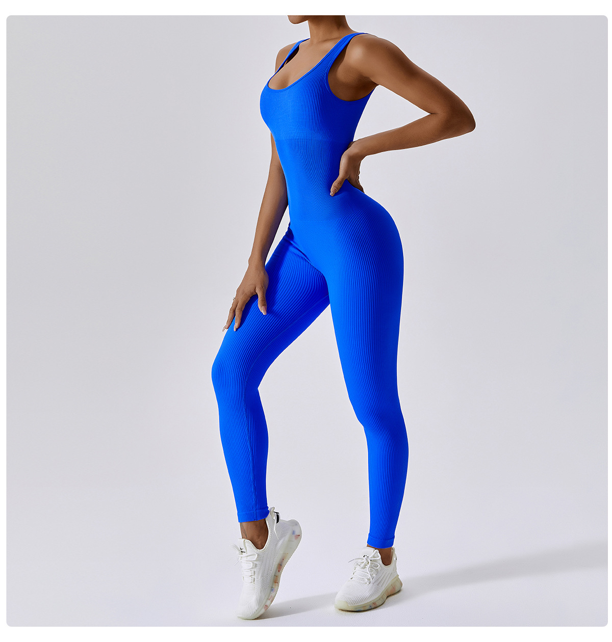 Spring European and American seamless one-piece yoga dress, dance belly tightening and body shaping exercise elastic tight one-piece dress 6848 pic 10