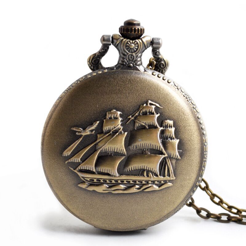 Chinese-style retro bronze-colored large pocket watches, tourist attraction souvenirs, old-fashioned hanging watches, gift watches wholesale pic 5