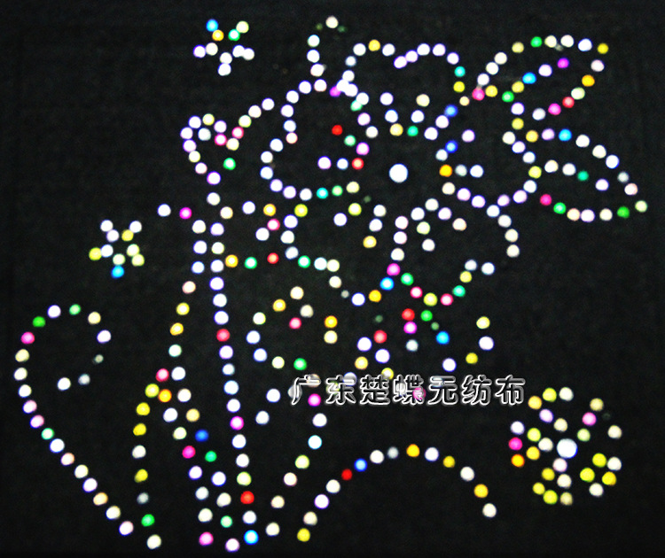 Non-woven fabric, multi-specification acrylic hot drilling and hot stamping processing, non-woven fabric material, fabric and fabric art processing pic 1