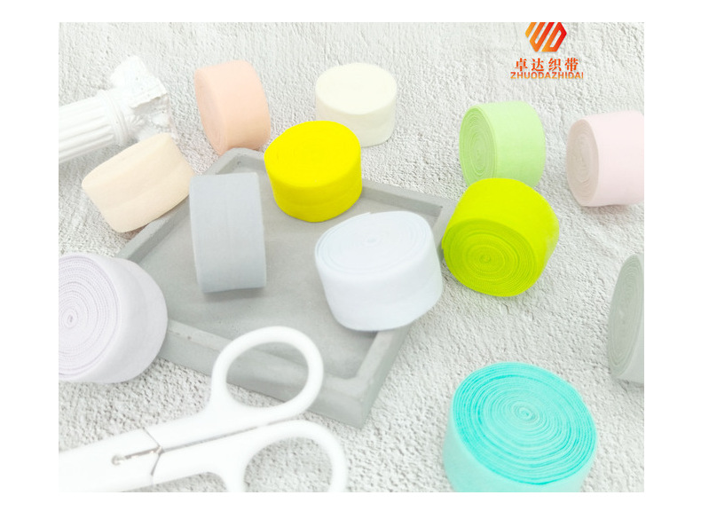 In stock: 1250 color 1cm and 2cm folded, 7070, flat nylon underwear with edge straps, elastic bands, sock cuffs, and rolled edges pic 19