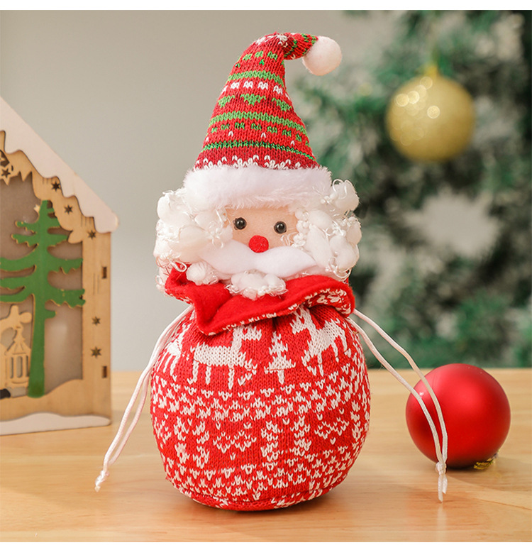 Christmas gift bags, apple bags, Christmas gift bags, plush candies, decorative items, elderly people, snowmen, deer bouquets pic 42