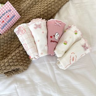 咔喵少女日系内裤女简约舒适透气棉女士内裤低腰少女学生底裤头详情5
