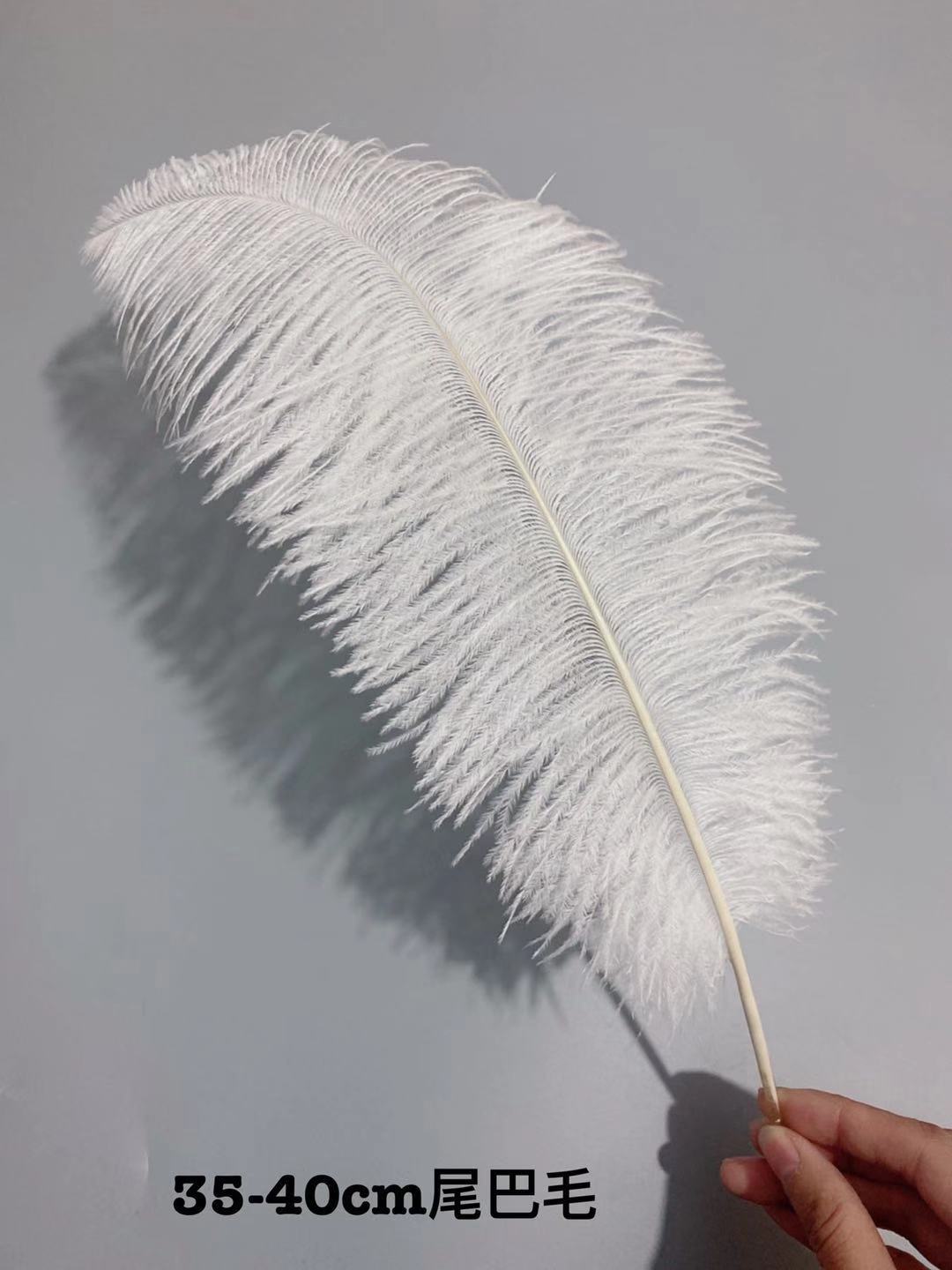 Factory stock: 35-40 cm ostrich feathers for wedding decoration, home decoration, table lamp feathers pic 36