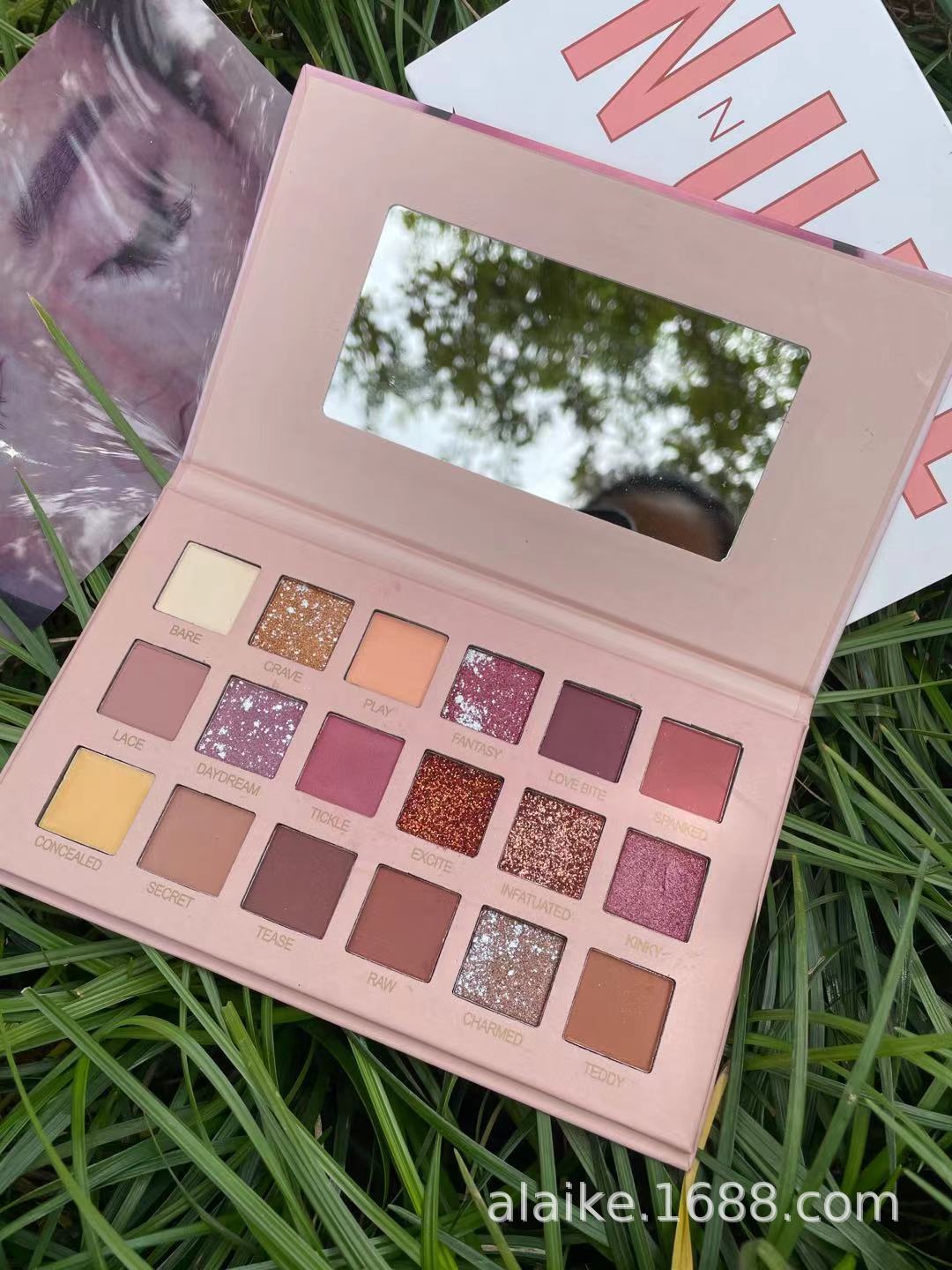 New foreign trade cross-border version without logo, 18-color desert rose eye plate, pearl pumpkin color, earth tone without smudging pic 6