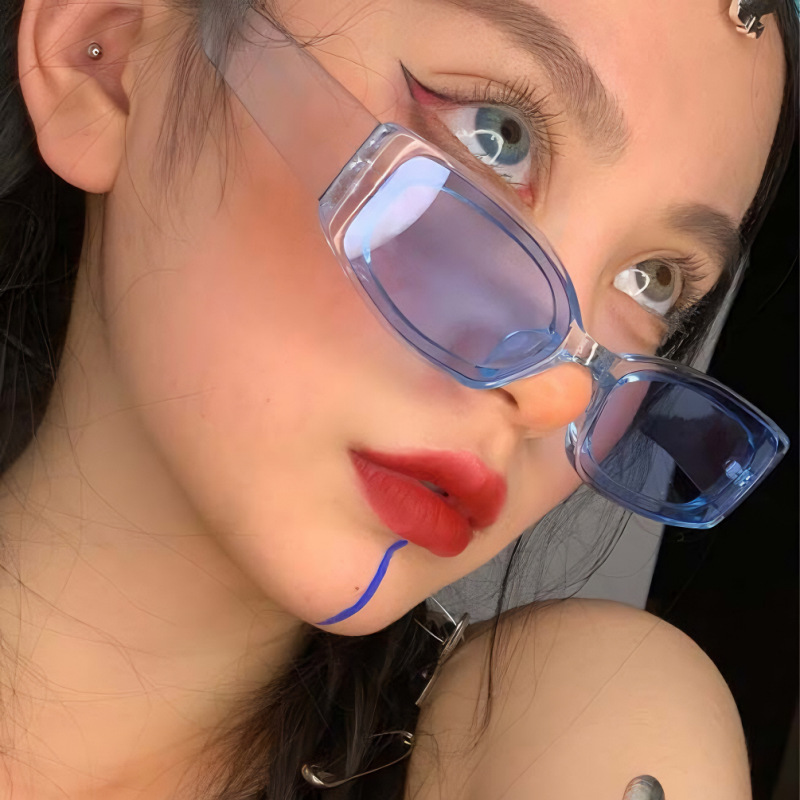 新款黑框茶色墨镜男高级感痞帅遮阳防紫外线太阳镜女韩版时尚方框详情5