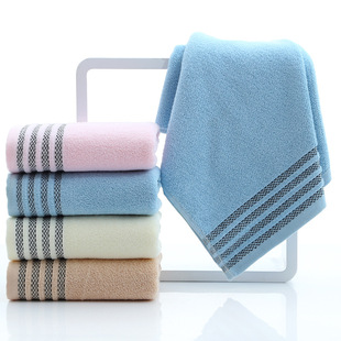 Pure cotton towel manufacturer, adult face wash, household thickened daily necessities, water-patterned pure cotton 32-ply towel wholesale, logo pic 4