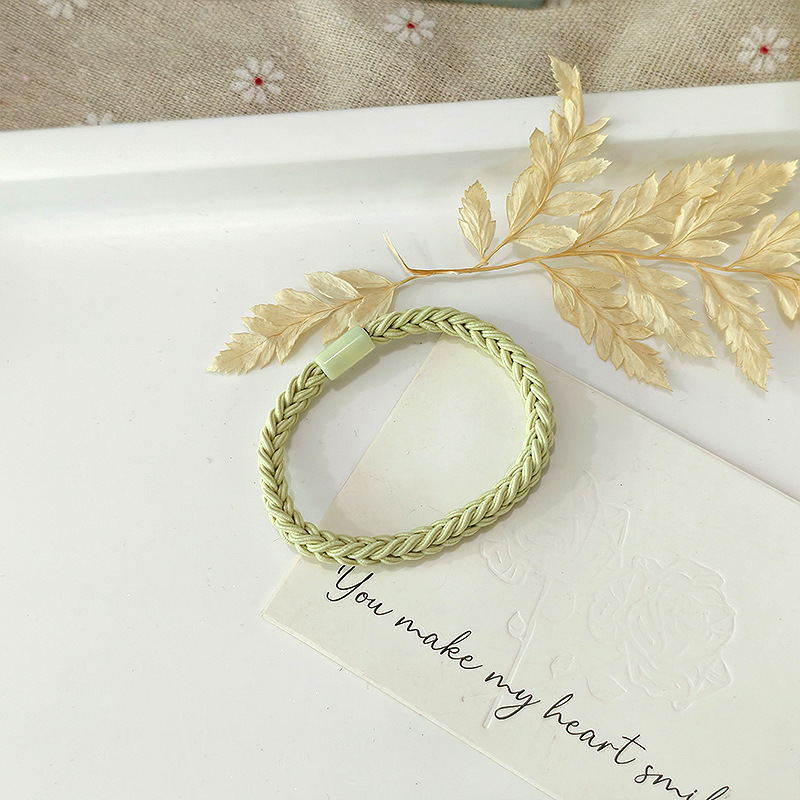 The basic hair band is highly elastic and durable. It can be used to tie a ponytail or hair. There are rubber bands, leather straps, hair ties, and leather straps for women. New style for 2025 pic 10