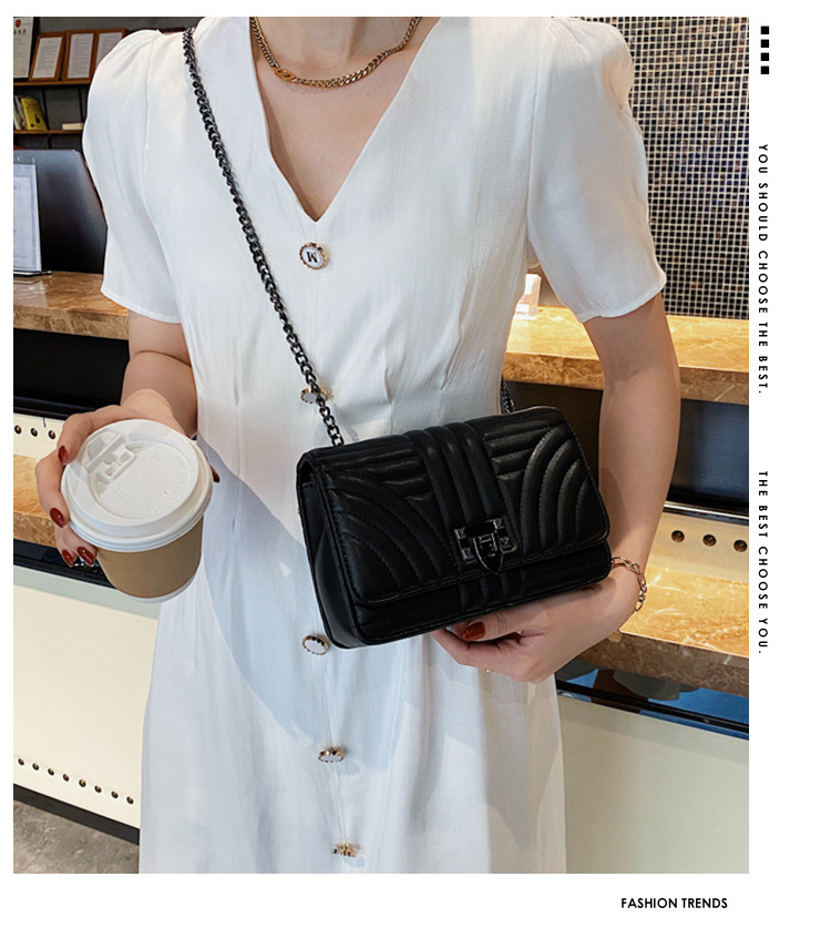 复古小方包2021年新款链条包极简风翻盖斜挎单肩小包包批发包包详情1
