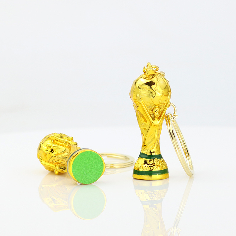 2022 Hercules Cup keychain Small Pendant Resin handicraft Qatar World Cup keychain pic 9