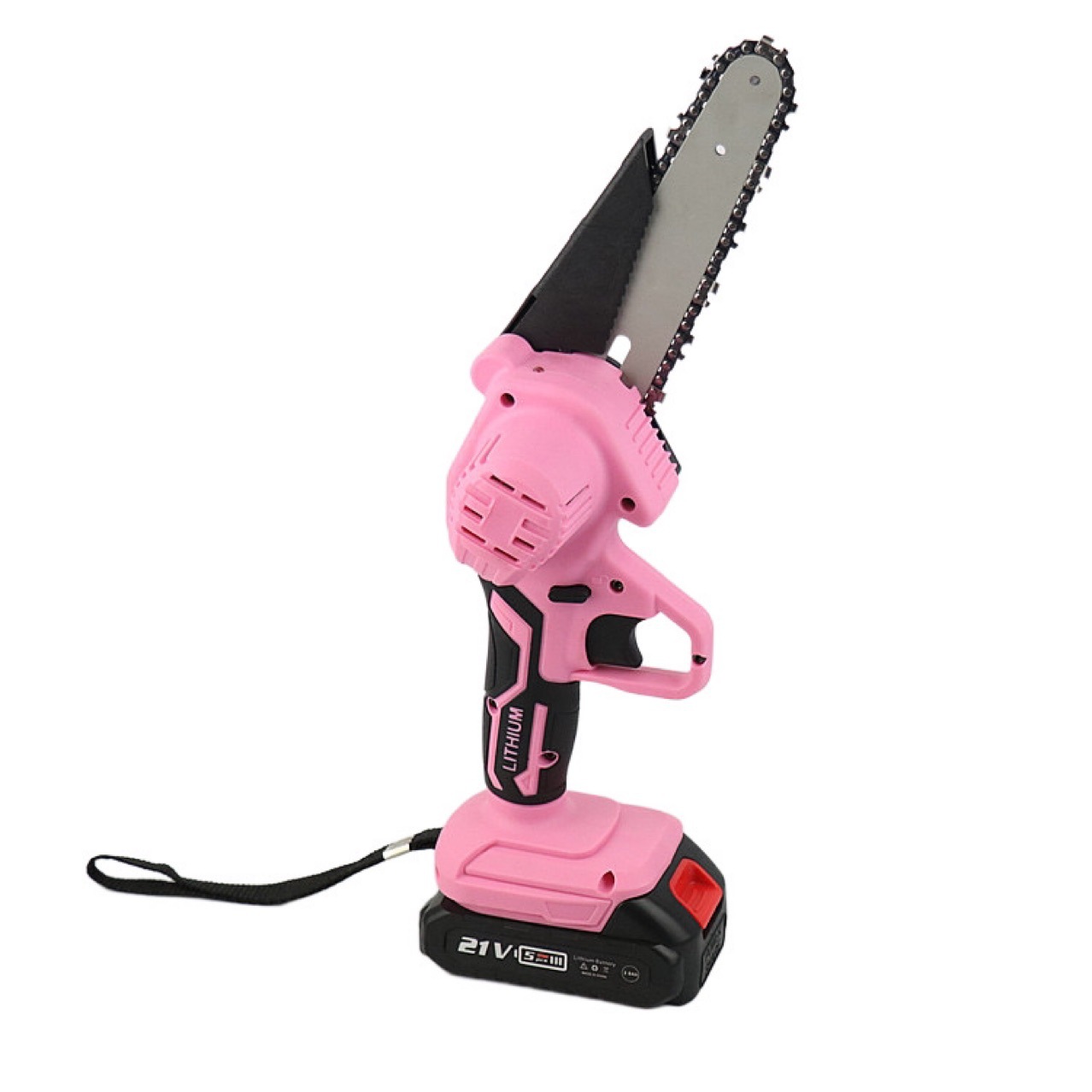 4寸6寸迷你剧锂电电锯手提式电链锯户外无线伐木单手锯砍树修枝锯详情6