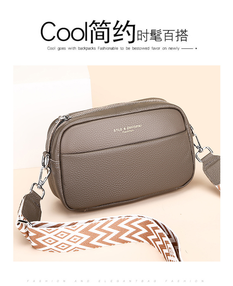 跨境真皮女包包批发2023新款潮时尚简约单肩斜挎包头层牛皮小方包详情12