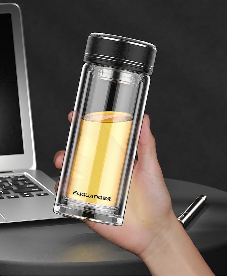 富光双层玻璃杯泡茶杯防爆水杯子耐高温隔热个人专用保温男女杯子详情22